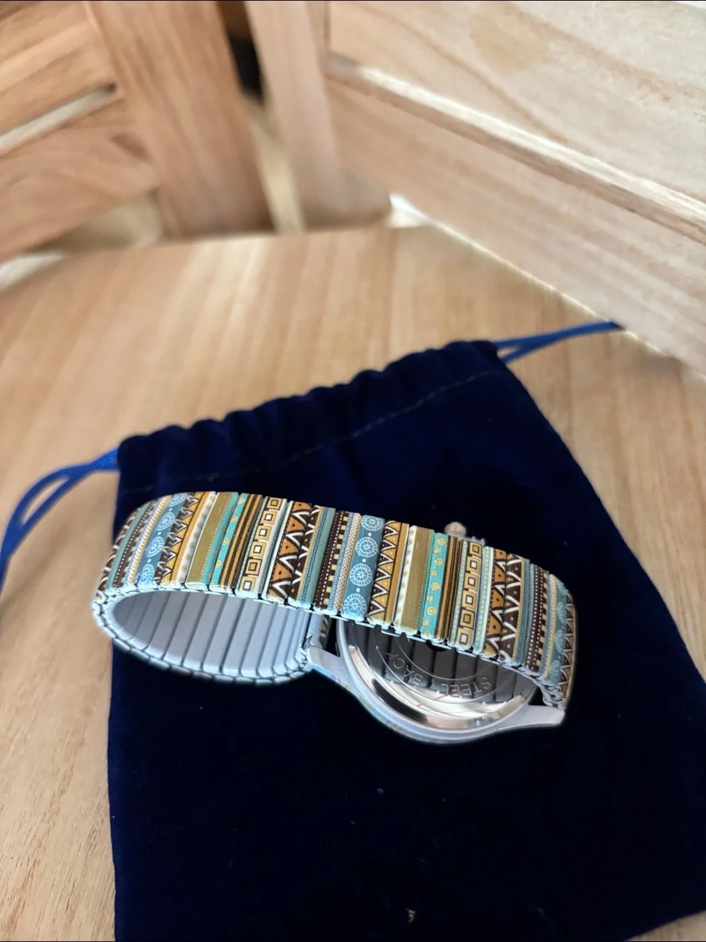 Patterned Stretch Quartz Watch Brand New